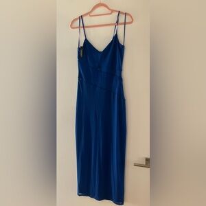 AFRM - Royal blue dress with mesh cut outs - NWT